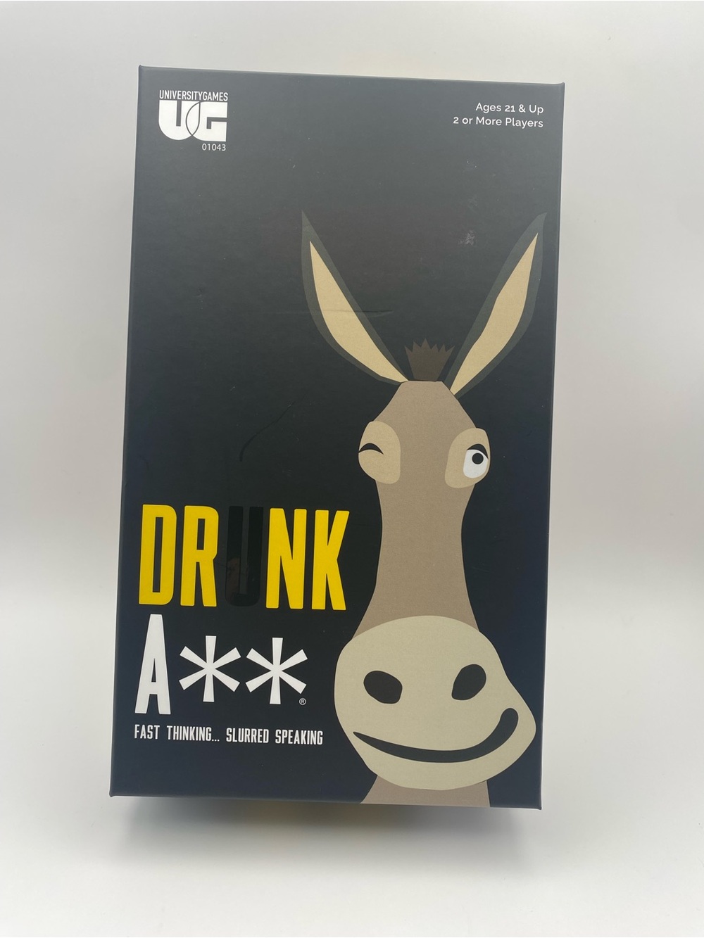 University Games Drunk A** Party Card Game - Black and Tan